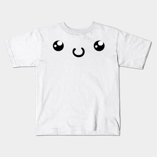 Kawaii Faces Kids T-Shirt by midnight11222